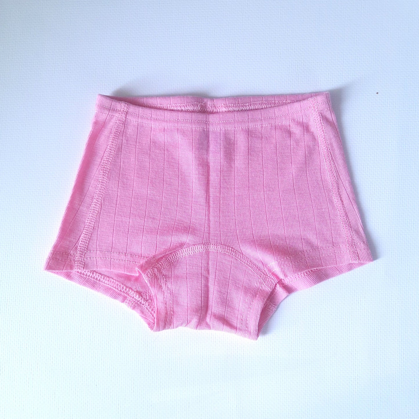 Little girls 100% Merino Wool Lightweight Thermal Panties. Pink