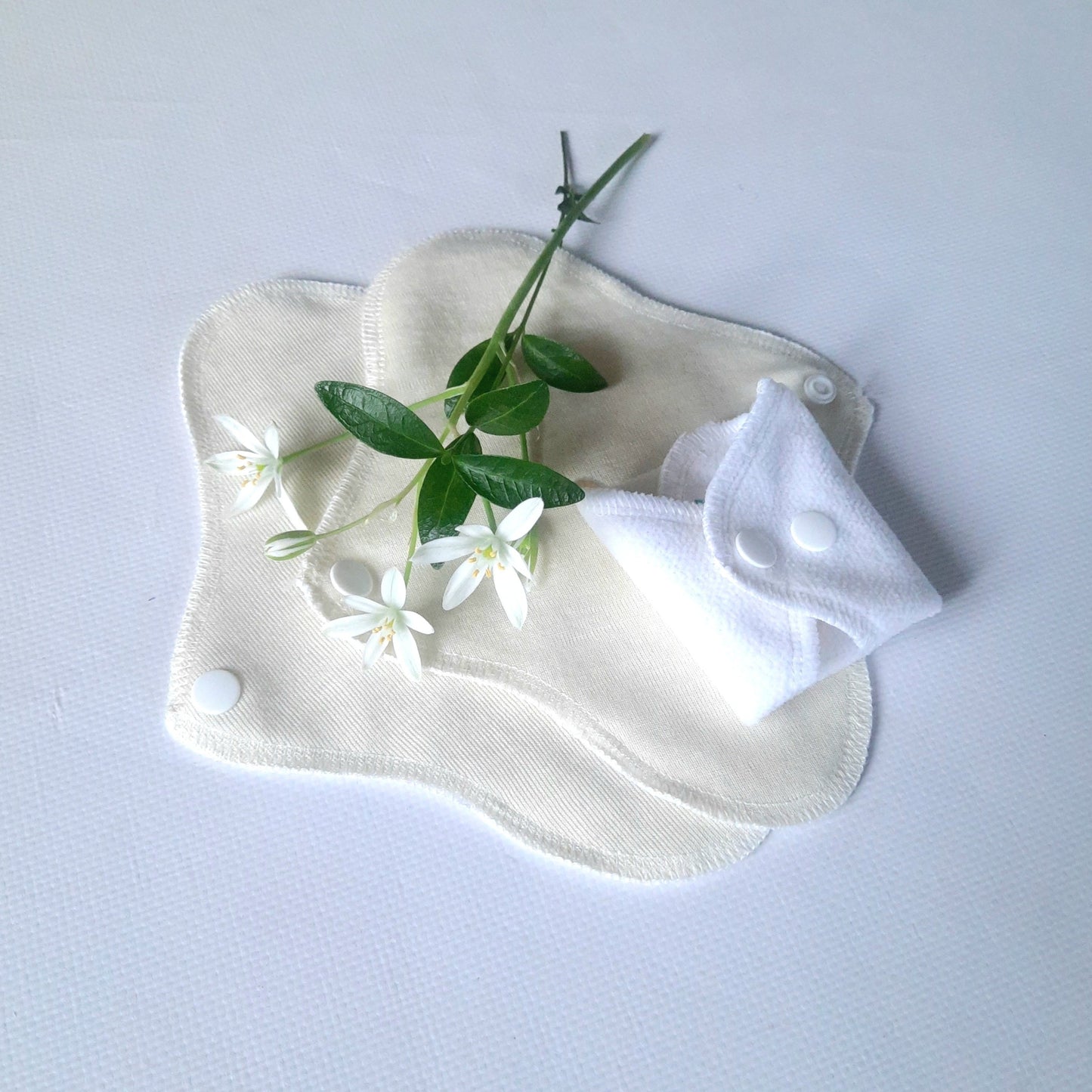 Leakproof Reusable Undyed Merino Wool / Silk Panty Liners