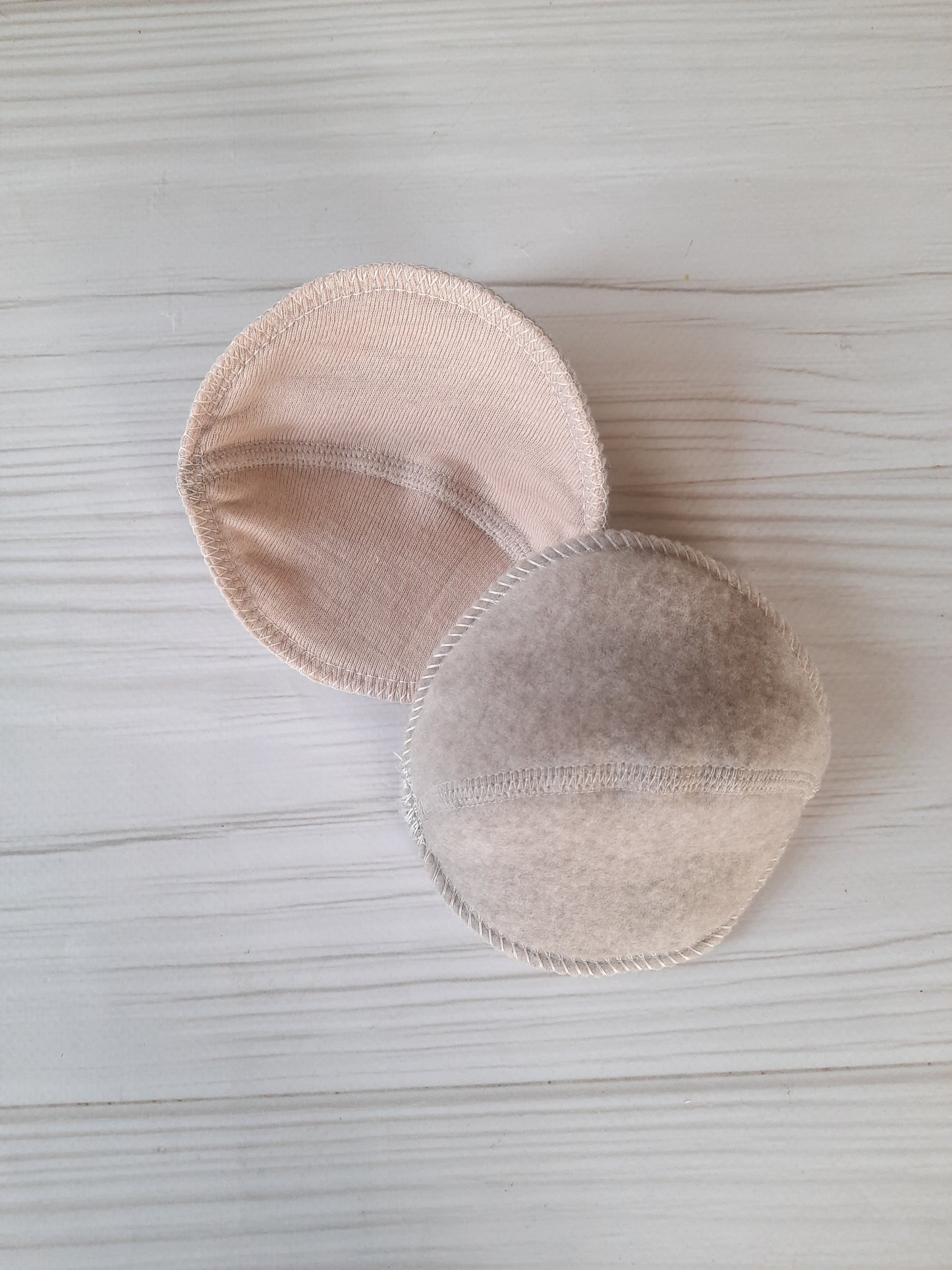 3 pair Set of Merino Wool Anatomic Shape Nursing Pads without PUL-membrane