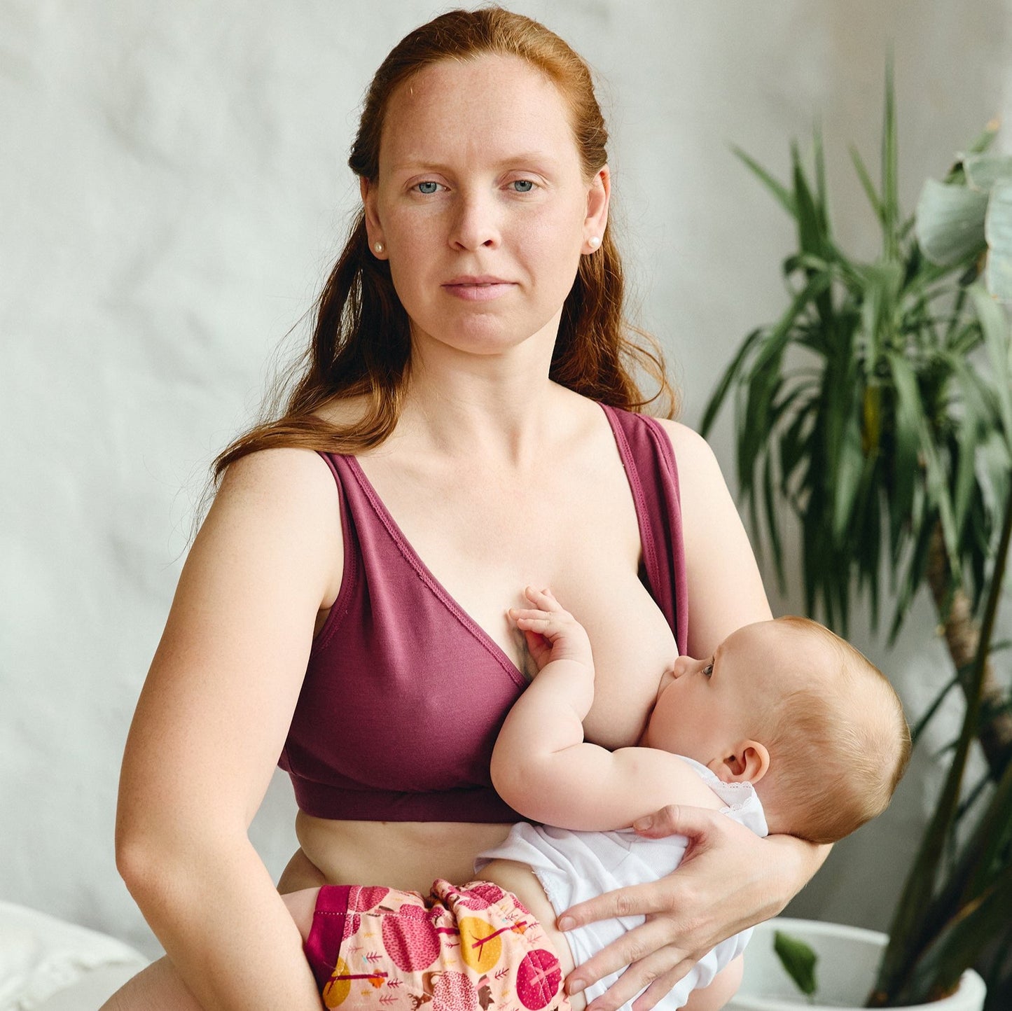 Merino wool / Bamboo Bra for sensitive skin. Nursing bra. Mocha