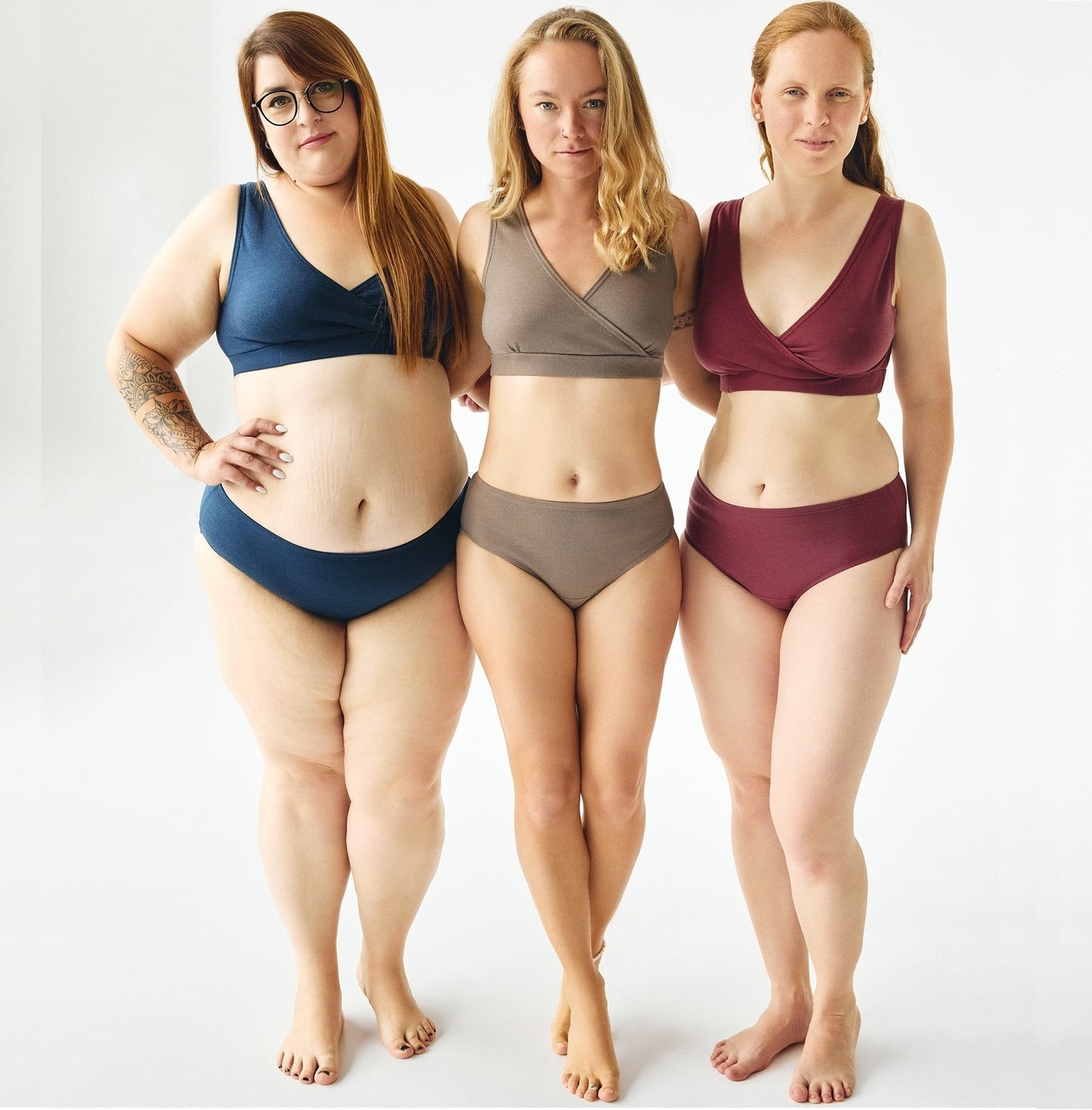 Merino wool / Bamboo Bra for sensitive skin. Nursing bra. Mocha
