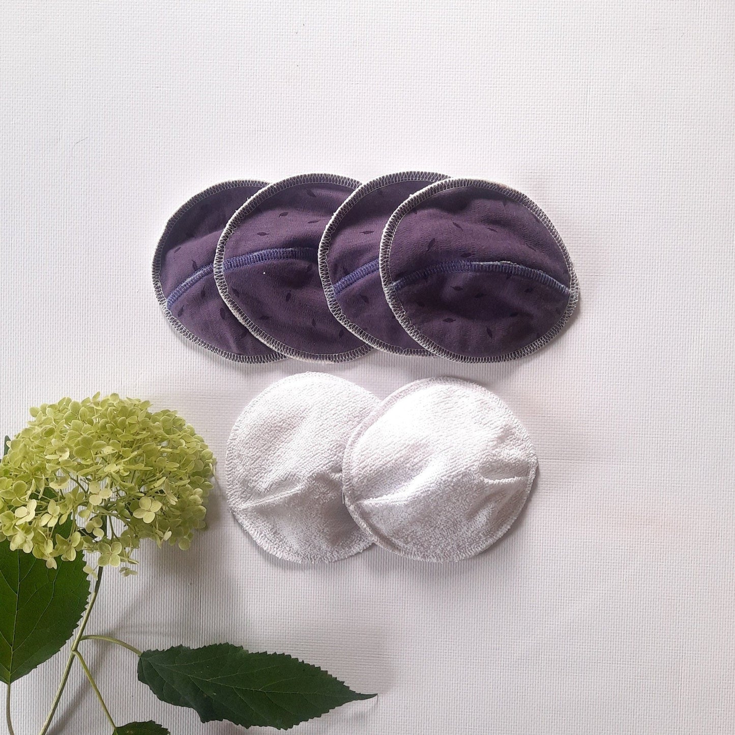 Merino Wool Nursing pads. Reusable Anatomic Breastfeeding Pads with PUL. Leakproof Washable. 4 layers.