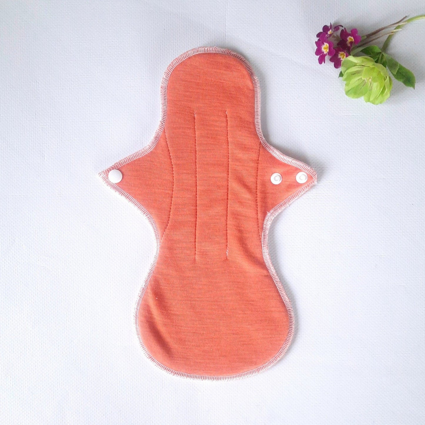 100% Merino Wool Reusable Period Pads. Cloth pads starter set of 4. Incontinence Pads. Orange