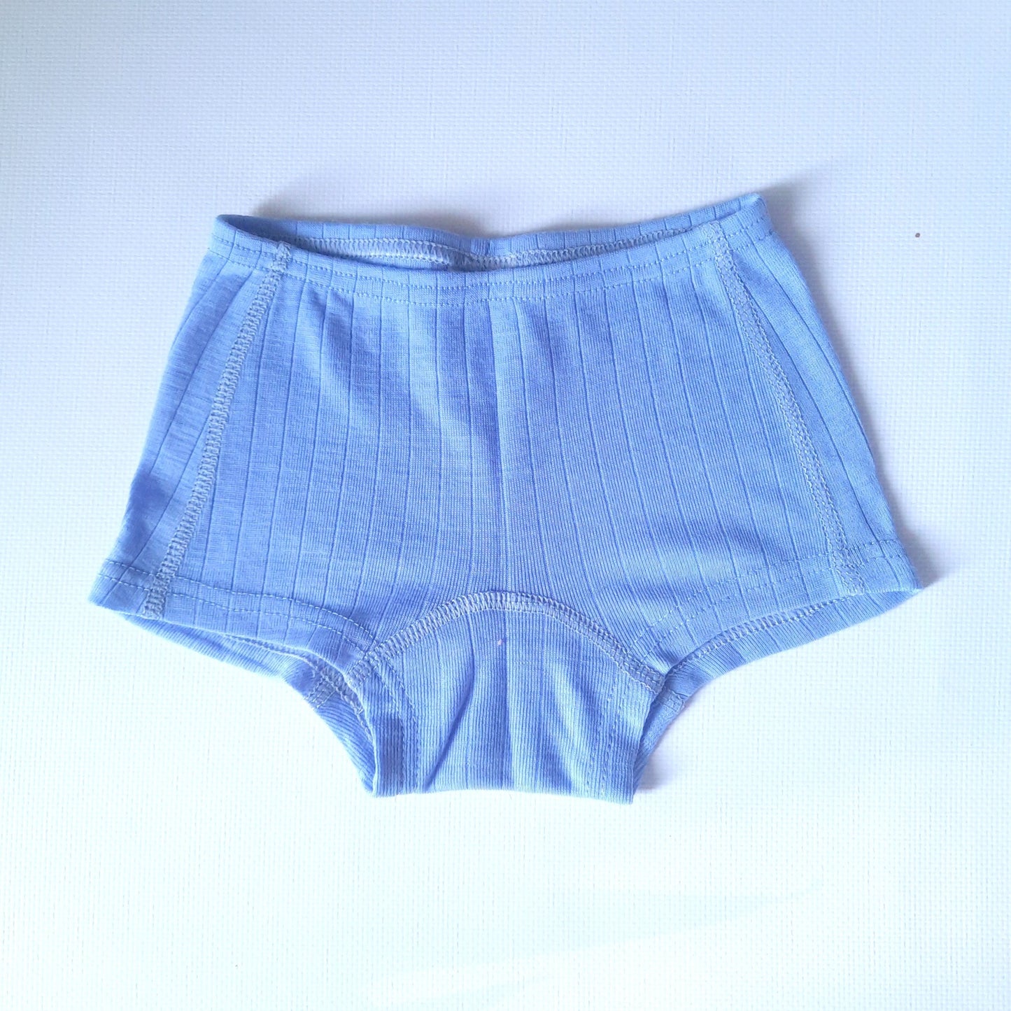 Little girls 100% Merino Wool Lightweight Thermal Panties. Blue