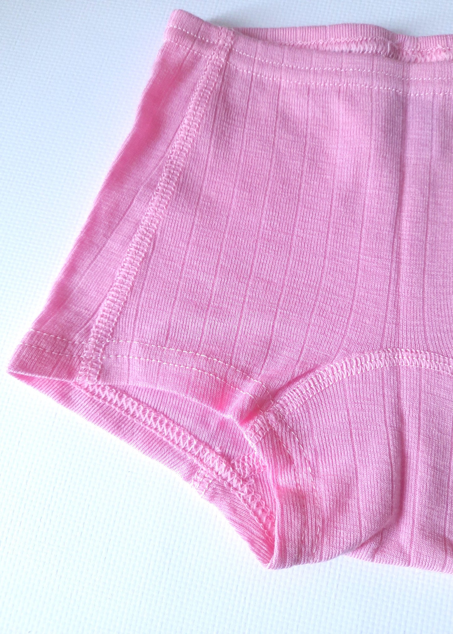 Little girls 100% Merino Wool Lightweight Thermal Panties. Pink