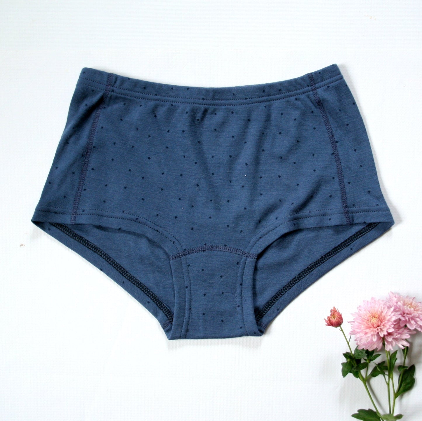 High Waist Double-weave 100% Merino Wool Thermal Ladies Panties