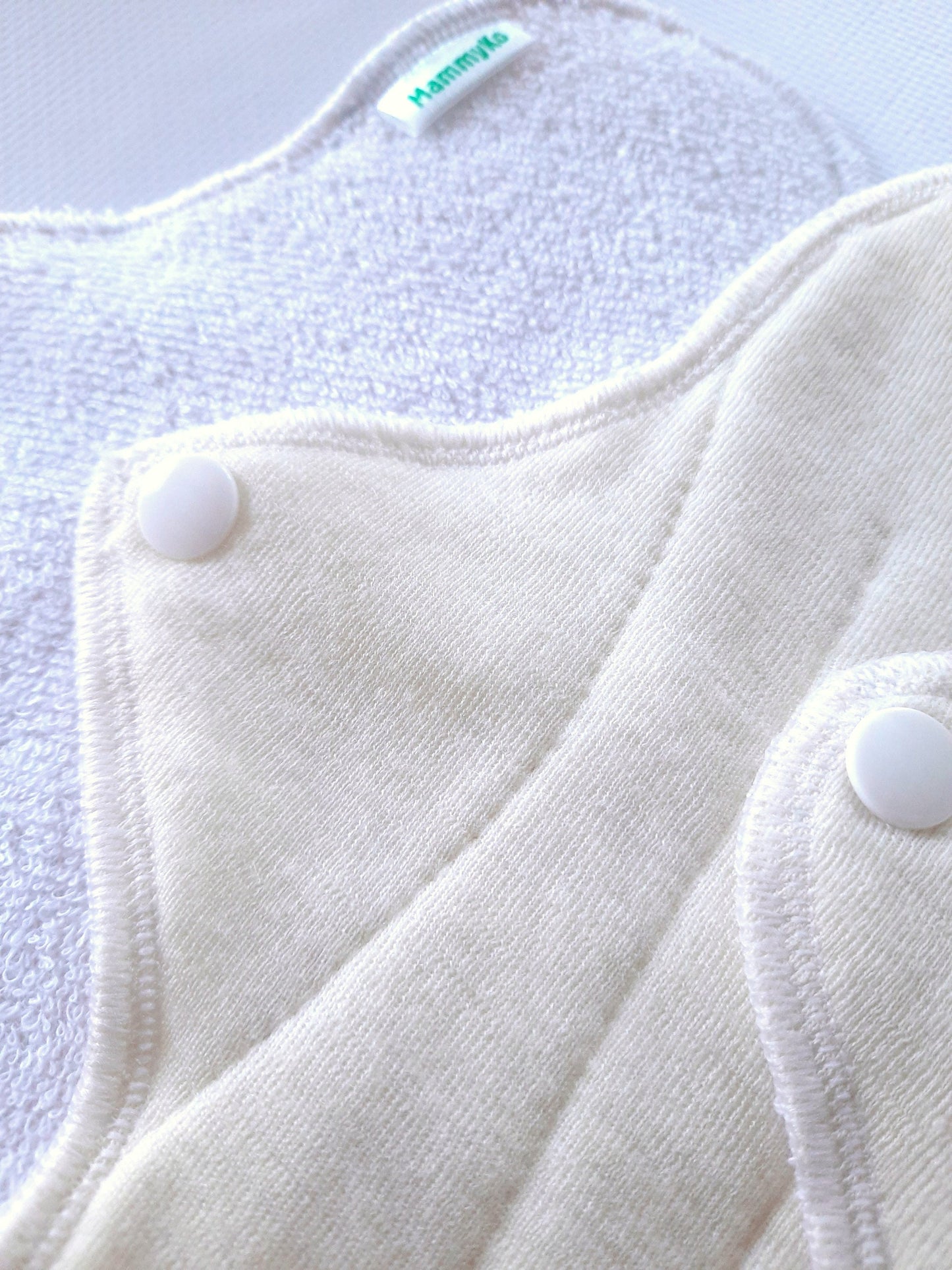 Undyed Merino Wool with Silk Reusable Period Pads. Cloth pads starter set of 4. Incontinence Pads.