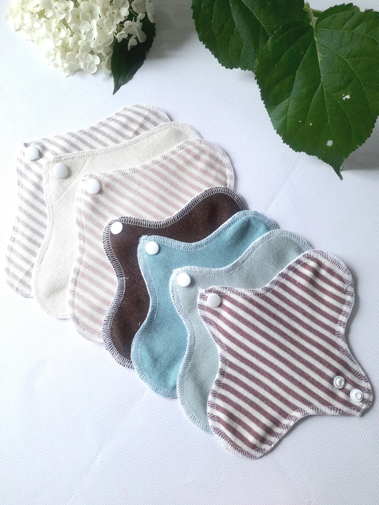 Merino Wool or Merino/Silk Panty Liners. PUL Ultrathin Daily Pantyliner. Winged Reusable Light Flow Pads.