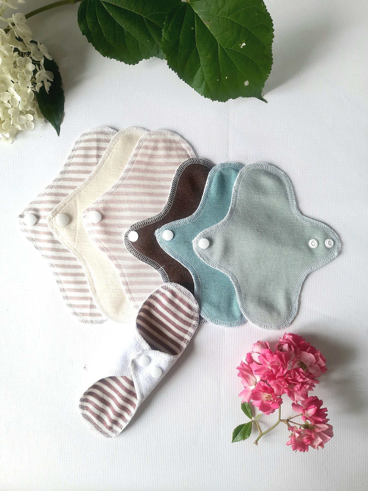 Merino Wool or Merino/Silk Panty Liners. PUL Ultrathin Daily Pantyliner. Winged Reusable Light Flow Pads.