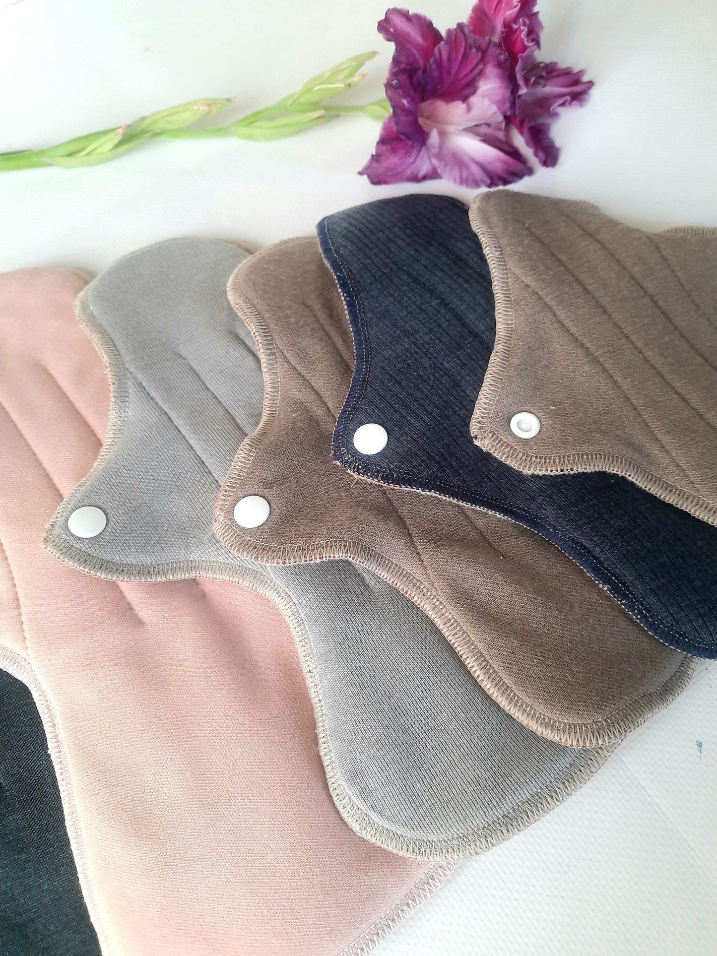 No PUL 100% Merino Wool Reusable Period Pads. Menstruating Pad without PUL. Incontinence Pads. 1 piece.