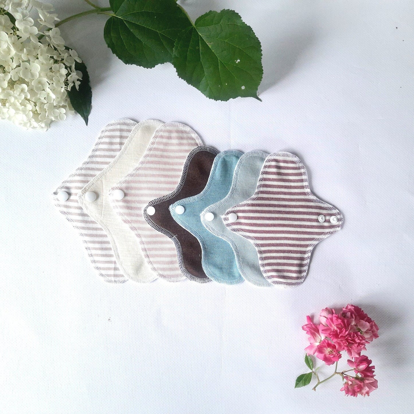 Merino/Silk or Merino Wool Panty Liners. PUL Ultrathin Daily Pantyliner. Winged Reusable Light Flow Pads.