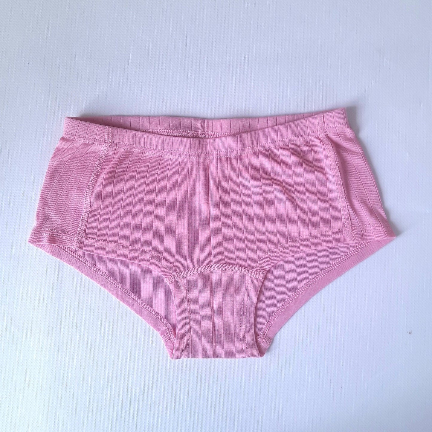 Pink 100% Merino wool womens hipsters. Hypoallergenic Undies. Ladies comfortable Underwear. Thin lightweight panties.