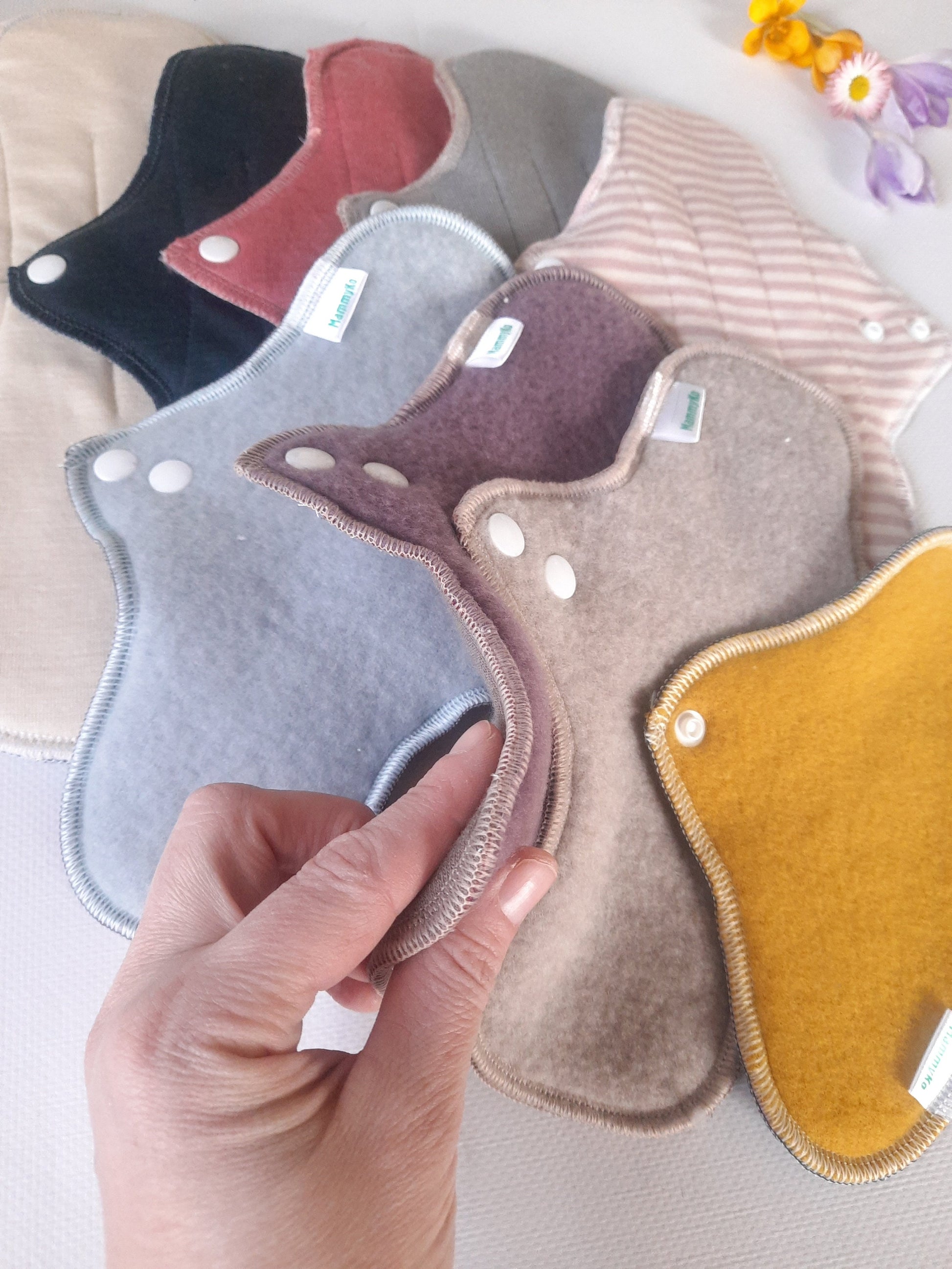 No PUL 100% Merino Wool Reusable Period Pads. Menstruating Pad without PUL. Incontinence Pads. 1 piece.